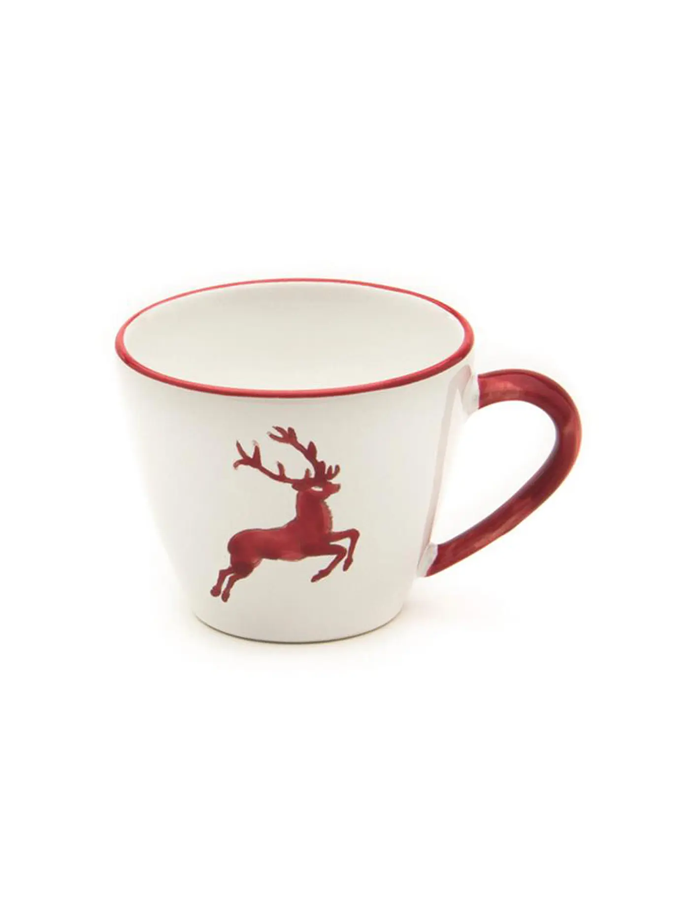 GMUNDNER KERAMIK | Kaffeetasse Gourmet "Rubinroter Hirsch" 0,2l | 